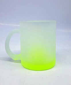 JARRO VIDRIO BASE AMARILLO 11OZ