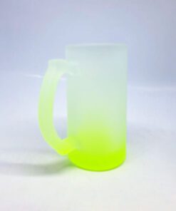 JARRO VIDRIO BASE AMARILLO 16OZ