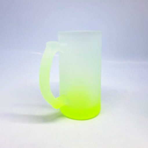JARRO VIDRIO BASE AMARILLO 16OZ