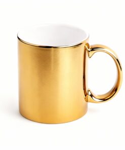 11OZ GOLD PLATED CERAMIC JARRO