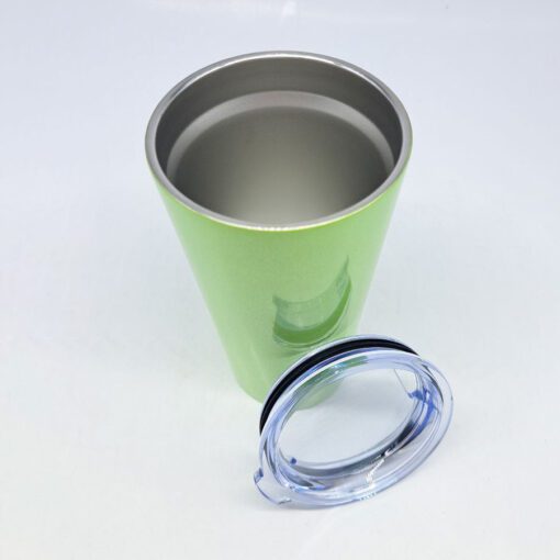 16OZ/480ML GLITTER SPARKLING ACERO INOX SKINNY TUMBLER W/ STRAW(GREEN) - Imagen 3