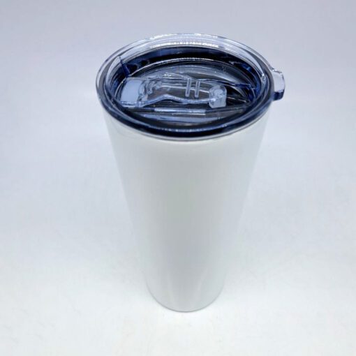 22OZ/650ML ACERO INOX TUMBLER CON LID&STRAW(WHITE)