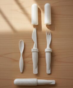 JUEGO DE CUBIERTOS CON TAPA