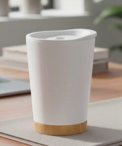 VASO BASE BAMBOO BLANCO