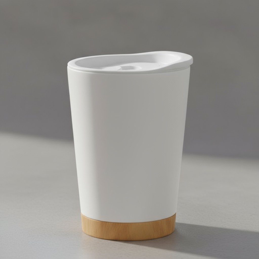 VASO BASE BAMBOO BLANCO - Imagen 4
