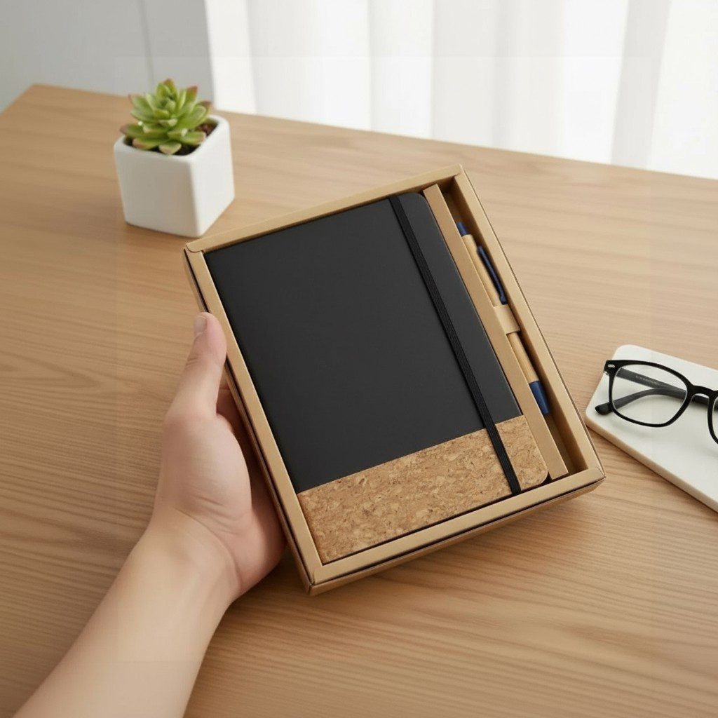 LIBRETA A5 DETALLES EN BAMBOO NEGRA - Imagen 2