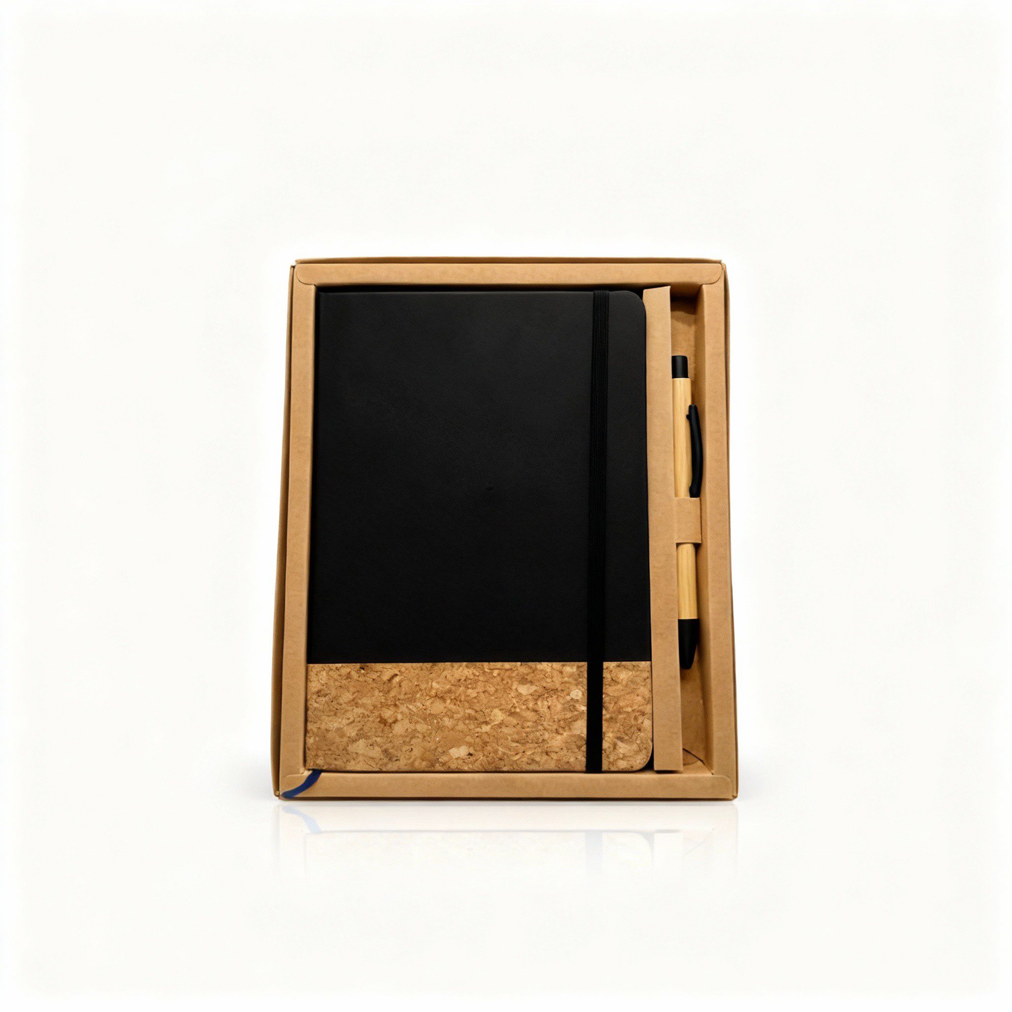 LIBRETA A5 DETALLES EN BAMBOO NEGRA - Imagen 4