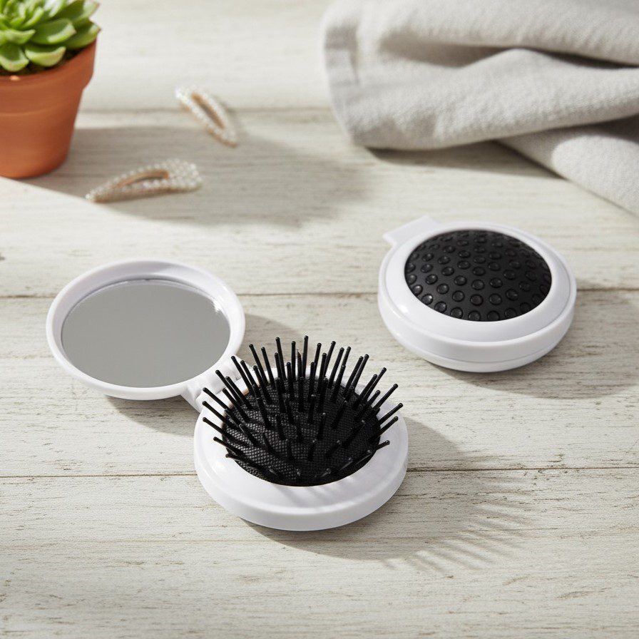 CEPILLO PLEGABLE CON ESPEJO