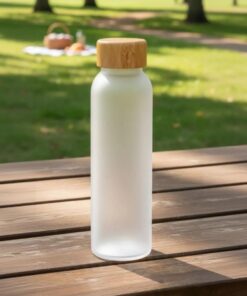 BOTELLA DE VIDRIO ESMIRALADO