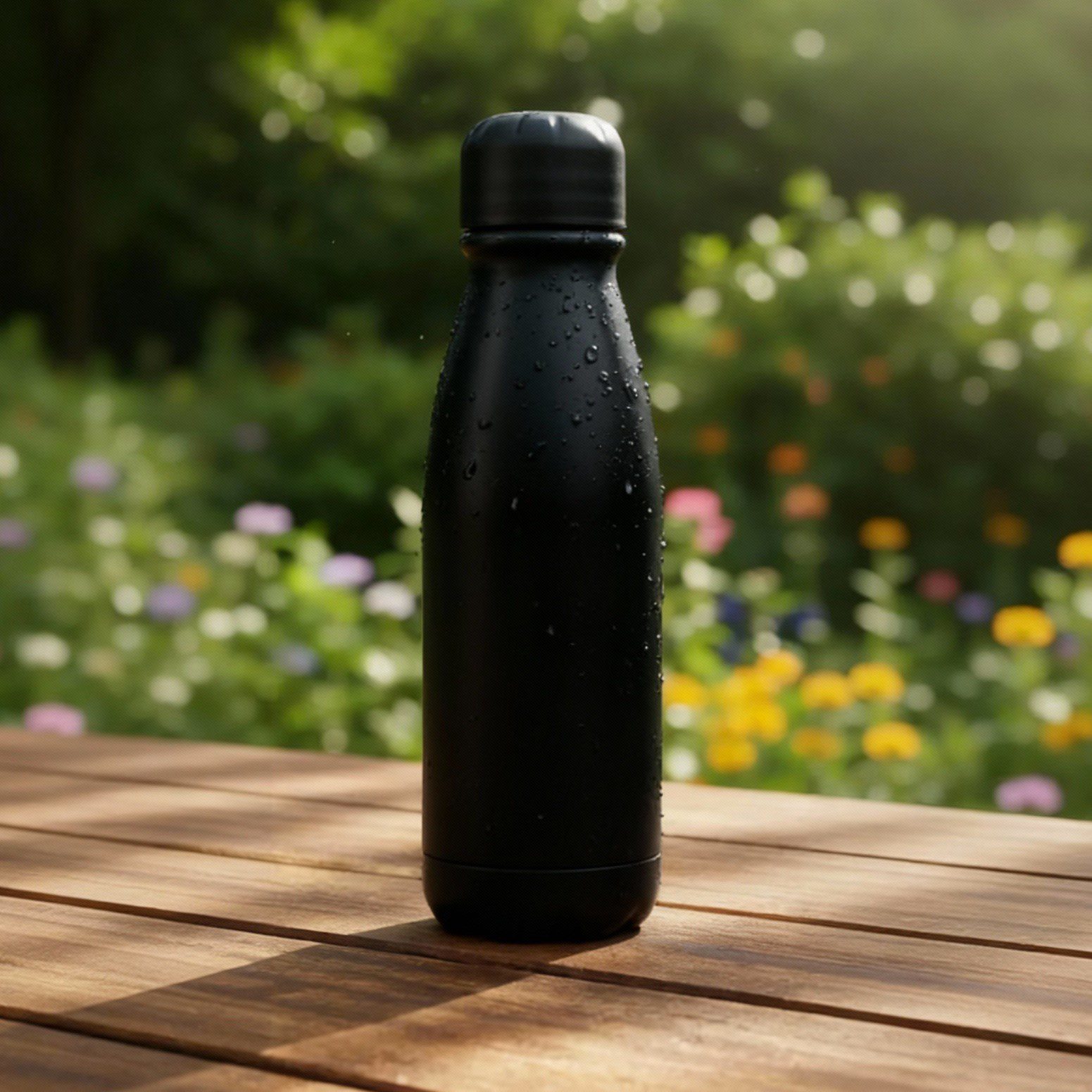 BOTELLA ALUMINIO NEGRA