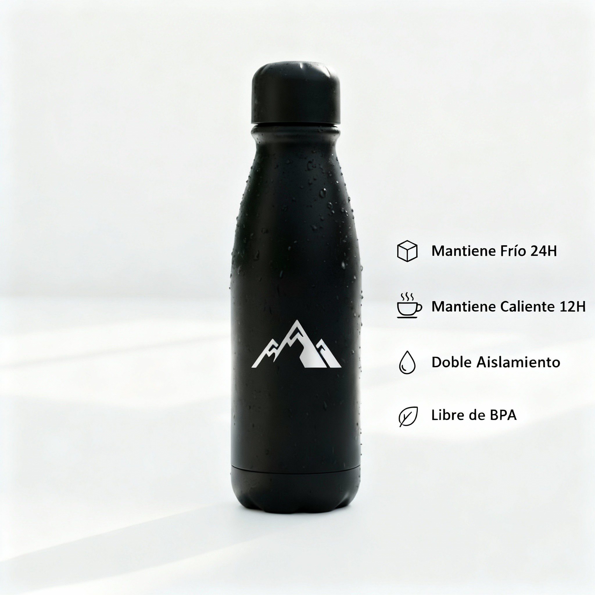 BOTELLA ALUMINIO NEGRA - Imagen 3