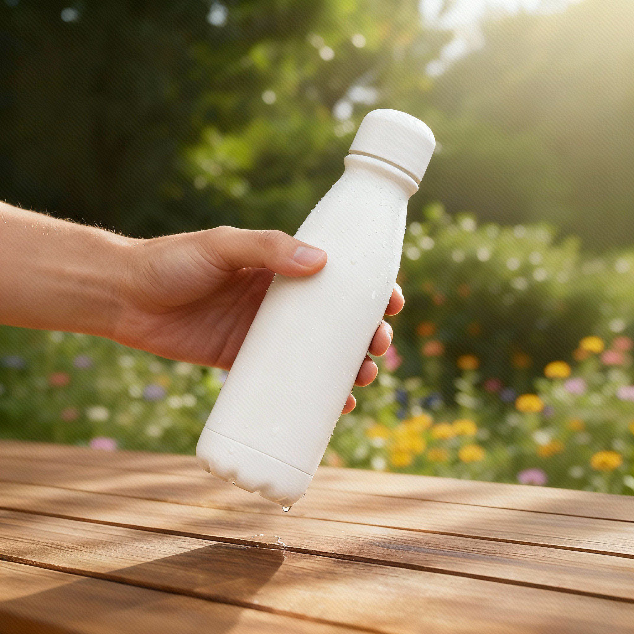 BOTELLA ALUMINIO BLANCA - Imagen 2