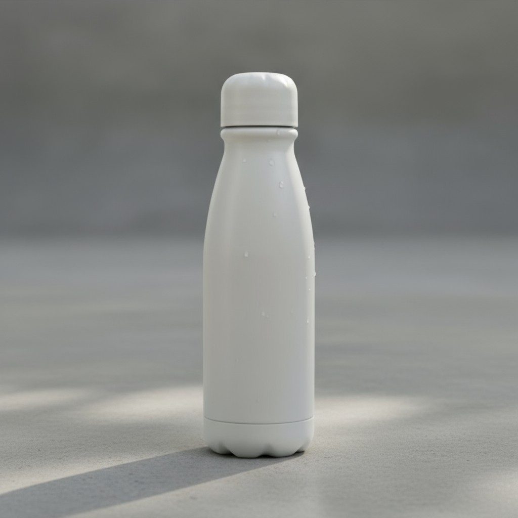 BOTELLA ALUMINIO BLANCA - Imagen 4